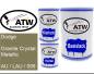Preview: Dodge, Granite Crystal Metallic, AU / LAU / 099: 500ml Lackdose + 500ml Klarlack + 250ml Härter - Set, von ATW Autoteile West.